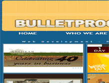 Tablet Screenshot of bulletproofmedia.net